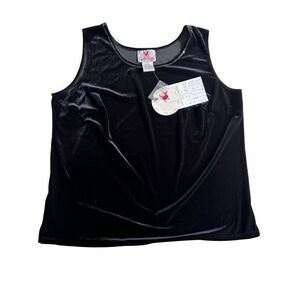 Quacker Factory Sequins  Velour top Size 1X